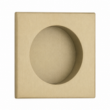 Emtek 2213US4 square flush pull in Satin Brass