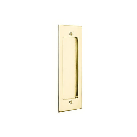 Emtek 2215US3 Modern Rectangular Flush Pull Lifetime Polished Brass