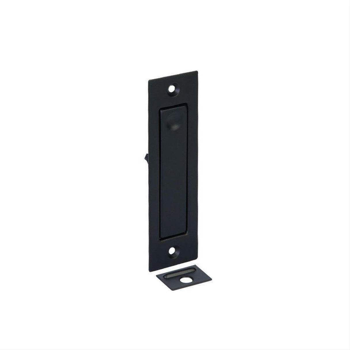 Emtek 2220US19 1-1/4" x 4-5/8" Modern Rectangular Jamb Bolt Flat Black