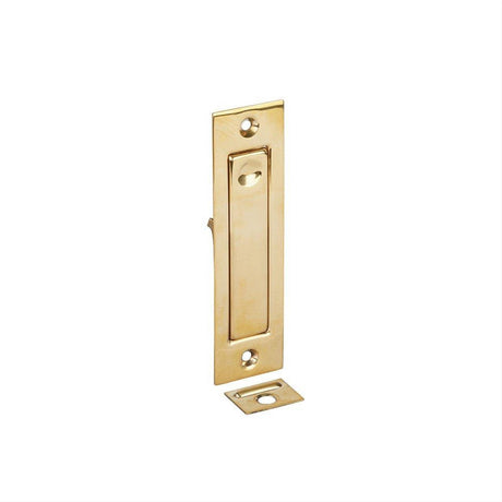 Emtek 2220US3NL 1-1/4" x 4-5/8" Modern Rectangular Jamb Bolt Unlacquered Brass