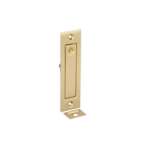 Emtek 2220US4 1-1/4" x 4-5/8" Modern Rectangular Jamb Bolt Satin Brass