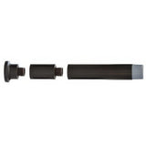 Emtek 2233US19 2233US 3 Piece Rigid Base Mounted Door Stop Flat Black