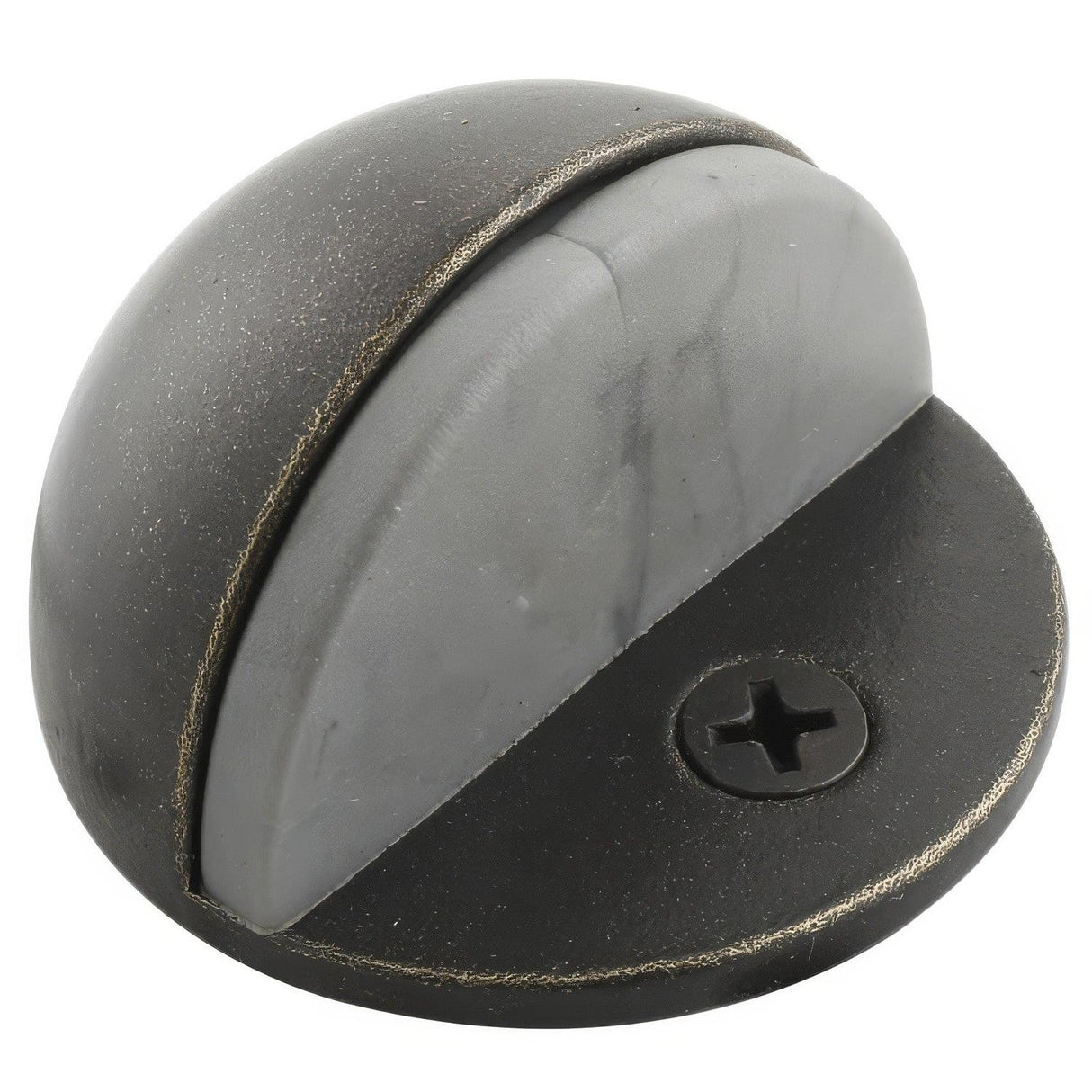 Emtek 2251US3 1" Projection Solid Brass Half Dome Style Floor Mounted Door Stop Polished Brass