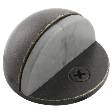 Emtek 2251US3 1" Projection Solid Brass Half Dome Style Floor Mounted Door Stop Polished Brass