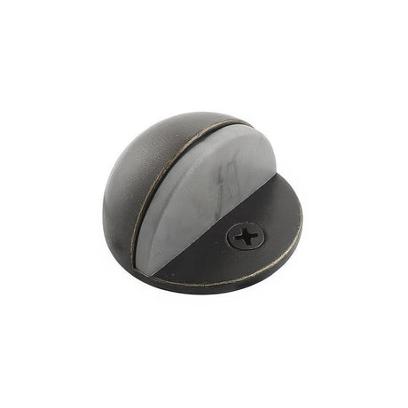 Emtek 2251US3NL 1" Projection Solid Brass Half Dome Style Floor Mounted Door Stop Unlacquered Brass