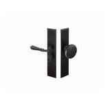 Emtek 2291US19LH 6" Rectangular Style Screen Door Lockset Flat Black