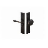 Emtek 2291US19RH 6" Rectangular Style Screen Door Lockset Flat Black