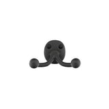 Emtek 2306FB Sandcast Bronze 3-9/16" Double Robe Hook Flat Black