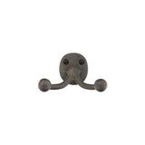 Emtek 2306MB Sandcast Bronze 3-9/16" Double Robe Hook Medium Bronze