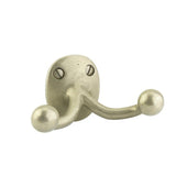 Emtek 2306TWB Sandcast Bronze 3-9/16" Double Robe Hook Tumbled White Bronze