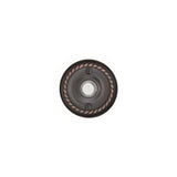 Emtek 2401US10B Forged Brass 2-3/4" Diameter Rope Style Brass Lighted Doorbell Rosette Oil Rubbed Bronze
