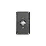 Emtek 2403US19 4-3/8" Height Rectangular Style Brass Lighted Doorbell Rosette Flat Black