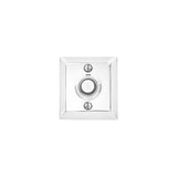 Emtek 2409US7 Brass Doorbell with Lighted Button and Quincy Rosette French Antique