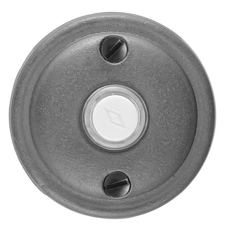 Emtek 2412MB 2-5/8" Diameter Round Style Bronze Lighted Doorbell Rosette Medium Bronze
