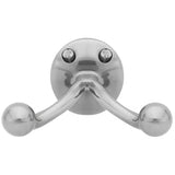 Emtek 2607US15A 2607 Solid Brass Double Robe Hook with 2.125" Projection Pewter