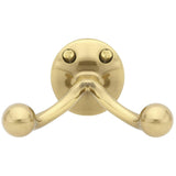 Emtek 2607US7 2607 Solid Brass Double Robe Hook with 2.125" Projection French Antique