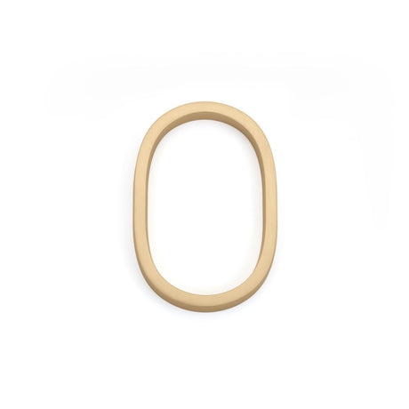 Emtek 2830US4 7" Modern # 0 House Number Satin Brass