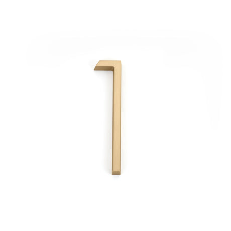 Emtek 2831US4 7" Modern # 1 House Number Satin Brass