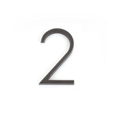 Emtek 2832US10B 7" Modern # 2 House Number Oil Rubbed Bronze