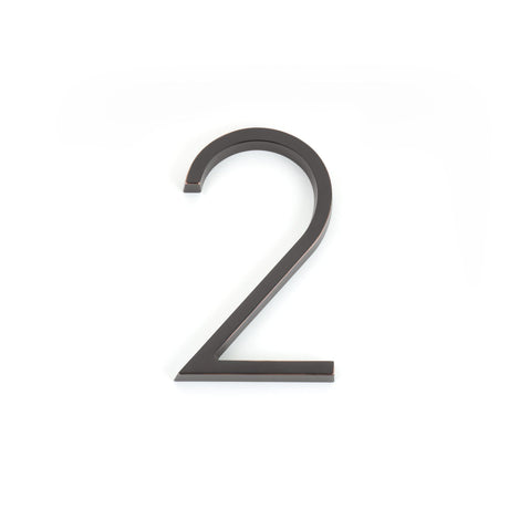 Emtek 2832US10B 7" Modern # 2 House Number Oil Rubbed Bronze