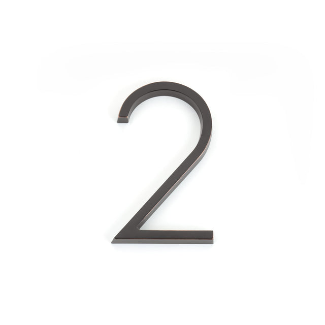 Emtek 2832US10B 7" Modern # 2 House Number Oil Rubbed Bronze