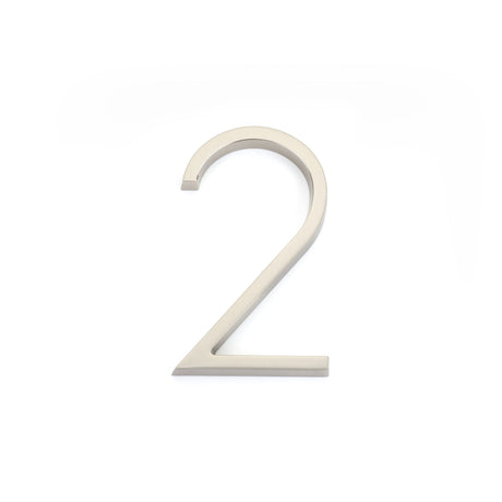 Emtek 2832US15 7" Modern # 2 House Number Satin Nickel