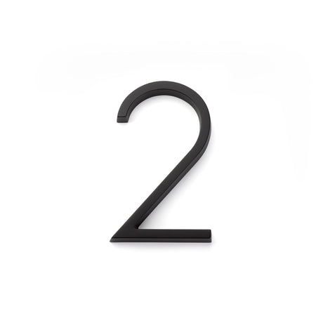 Emtek 2832US19 7" Modern # 2 House Number Flat Black