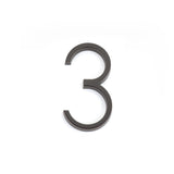 Emtek 2833US10B 7" Modern # 3 House Number Oil Rubbed Bronze