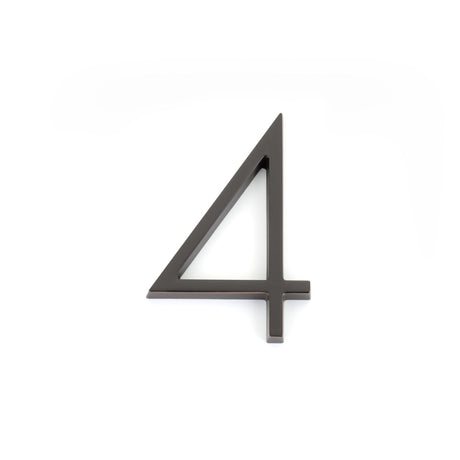 Emtek 2834US10B 7" Modern # 4 House Number Oil Rubbed Bronze