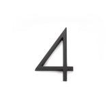 Emtek 2834US19 7" Modern # 4 House Number Flat Black