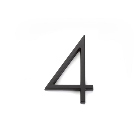 Emtek 2834US19 7" Modern # 4 House Number Flat Black