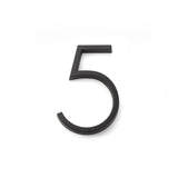 Emtek 2835US19 7" Modern # 5 House Number Flat Black