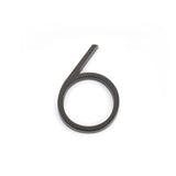 Emtek 2836US10B 7" Modern # 6 House Number Oil Rubbed Bronze