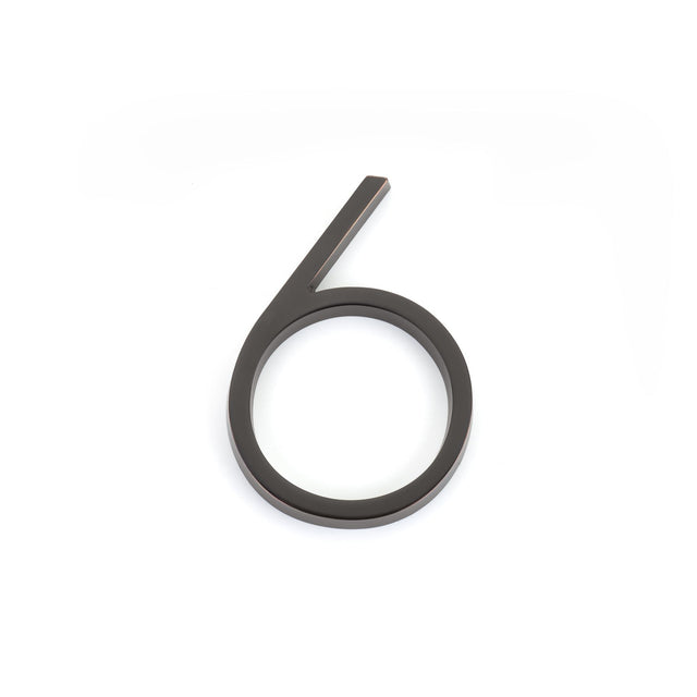 Emtek 2836US10B 7" Modern # 6 House Number Oil Rubbed Bronze