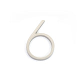 Emtek 2836US15 7" Modern # 6 House Number Satin Nickel