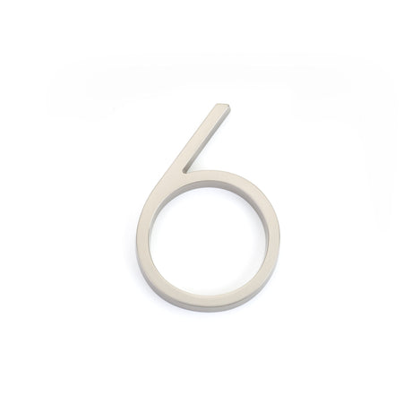 Emtek 2836US15 7" Modern # 6 House Number Satin Nickel
