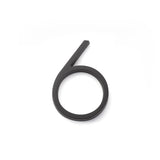 Emtek 2836US19 7" Modern # 6 House Number Flat Black