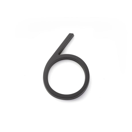 Emtek 2836US19 7" Modern # 6 House Number Flat Black
