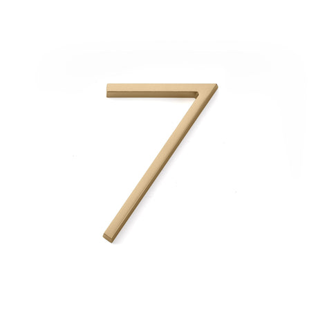 Emtek 2837US4 7" Modern # 7 House Number Satin Brass