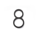 Emtek 2838US19 7" Modern # 8 House Number Flat Black