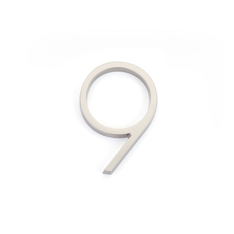Emtek 2839US15 7" Modern # 9 House Number Satin Nickel