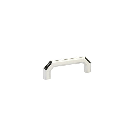 Emtek 4" Center to Center Cabinet Pull in Polished Nickel Lifetime