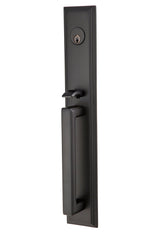Emtek 4202PUS19 Knob Dummy Melrose Tubular Handleset - Reversible Flat Black