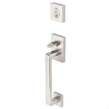 Emtek 4820ROUUS15 Knob 2-3/8" and 2-3/4" Backset Single Cylinder Baden Tubular Handleset - Reversible Satin Nickel