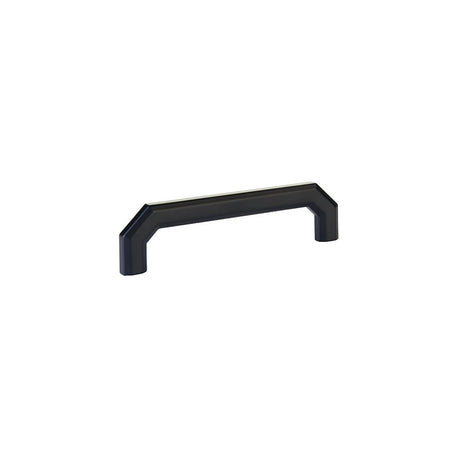 Emtek 5" Center to Center Cabinet Pull in Flat Black