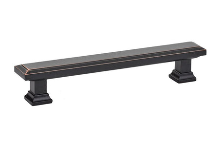 Emtek 86492US10B Geometric Rectangular Cabinet Pull with 5" Center to Center Oil Rubbed Bronze Finish
