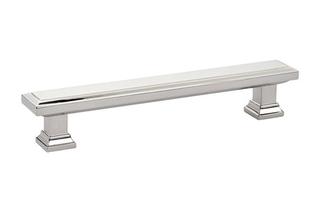 Emtek 86492US14 Geometric Rectangular Cabinet Pull with 5" Center to Center Polished Nickel Lifetime Finish
