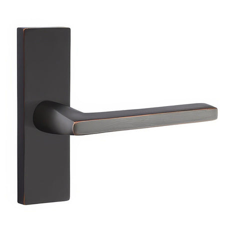 Emtek 5005HLOUS10BLH 5005HLOUSLH Helios Lever Left Hand Dummy Single Sided Stretto Narrow Trim Lockset Oil Rubbed Bronze