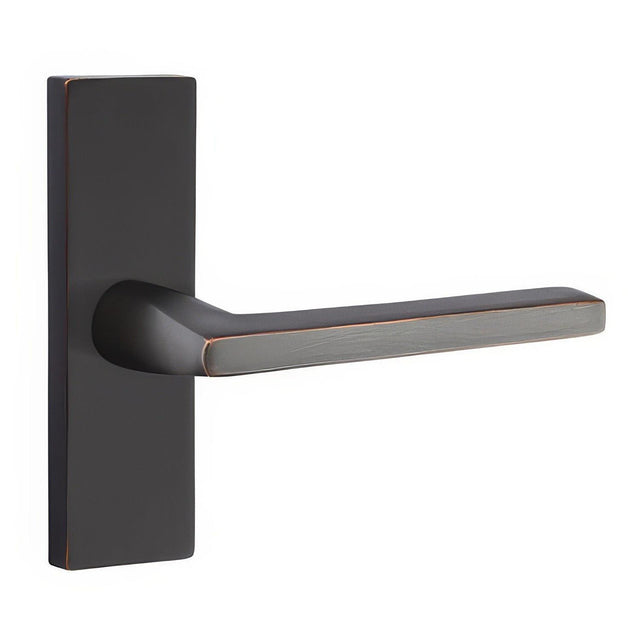 Emtek 5005HLOUS10BRH 5005HLOUSRH Helios Lever Right Hand Dummy Single Sided Stretto Narrow Trim Lockset Oil Rubbed Bronze