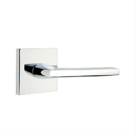 Emtek 5050HLOUS26 5050HLOUS Helios Dummy Door Lever Pair with Square Rose Bright Chrome